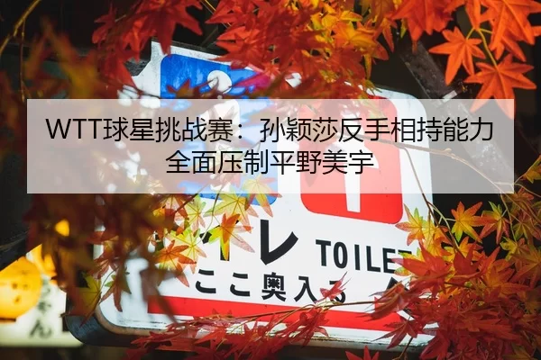 WTT球星挑战赛：孙颖莎反手相持能力全面压制平野美宇
